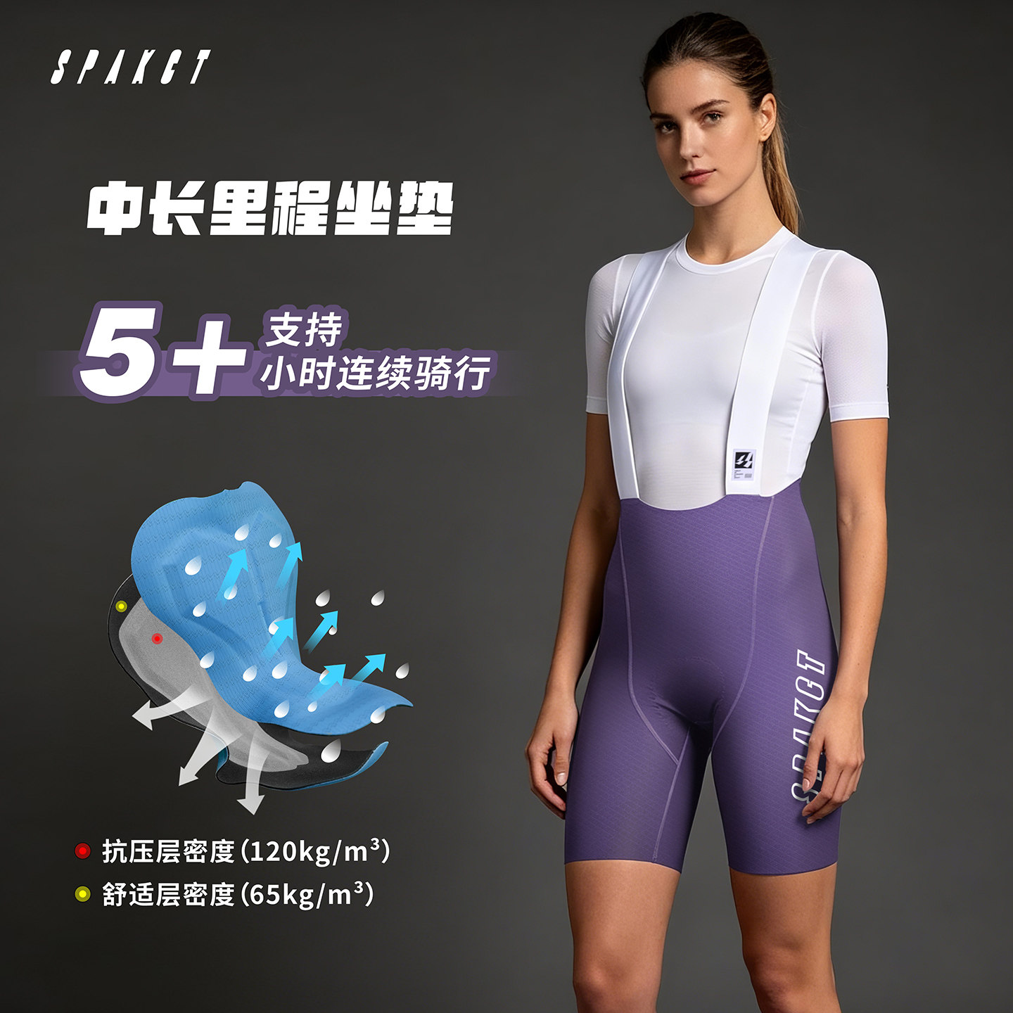 Mountain Biking Pants Women - Spaceteen Kadın Bisiklet Şortu - Hızlı